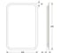 Зеркало с матированием и LED-подсветкой DEFESTO 17W (40x60 см) (Без выключателя) (Теплый белый свет) DF 3812 2