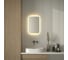Зеркало с матированием и LED-подсветкой DEFESTO 17W (40x60 см) (Без выключателя) (Теплый белый свет) DF 3812 3