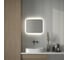 Зеркало с матированием и LED-подсветкой DEFESTO 19W (60x50 см) (ИК - выключатель) (Нейтральный белый свет) DF 3803RH 3