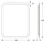 Зеркало с матированием и LED-подсветкой DEFESTO 15W (40x50 см) (Без выключателя) (Теплый белый свет) DF 3811 2