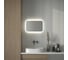 Зеркало с матированием и LED-подсветкой DEFESTO 17W (60x40 см) (ИК - выключатель) (Нейтральный белый свет) DF 3802RH 3