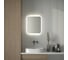 Зеркало с матированием и LED-подсветкой DEFESTO 19W (50x60 см) (Без выключателя) (Нейтральный белый свет) DF 3803 3