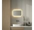 Зеркало с матированием и LED-подсветкой DEFESTO 17W (60x40 см) (Сенсорный выключатель) (Теплый белый свет) DF 3812SH 3