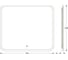 Зеркало с матированием и LED-подсветкой DEFESTO 23W (70x60 см) (ИК - выключатель) (Нейтральный белый свет) DF 3806RH 2