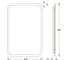 Зеркало с матированием и LED-подсветкой DEFESTO 17W (40x60 см) (Без выключателя) (Нейтральный белый свет) DF 3802 2
