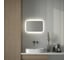 Зеркало с матированием и LED-подсветкой DEFESTO 17W (40x60 см) (Без выключателя) (Нейтральный белый свет) DF 3802 3