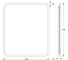 Зеркало с матированием и LED-подсветкой DEFESTO 23W (60x70 см) (Без выключателя) (Теплый белый свет) DF 3816 2