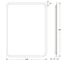 Зеркало с матированием и LED-подсветкой DEFESTO 25W (60x80 cm) (Без выключателя) (Нейтральный белый свет) DF 3807 3