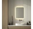 Зеркало с матированием и LED-подсветкой DEFESTO 25W (60x80 cm) (Без выключателя) (Теплый белый свет) DF 3817 2
