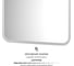Зеркало с матированием и LED-подсветкой DEFESTO 25W (60x80 cm) (Сенсорный выключатель) (Нейтральный белый свет) DF 3807S 3