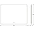Зеркало с матированием и LED-подсветкой DEFESTO 25W (80x60 cm) (ИК - выключатель) (Нейтральный белый свет) DF 3807RH 2