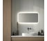 Зеркало с матированием и LED-подсветкой DEFESTO 28W (100x50 cm) (Сенсорный выключатель) (Нейтральный белый свет) DF 3805SH 3