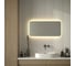 Зеркало с матированием и LED-подсветкой DEFESTO 28W (100x50 cm) (Сенсорный выключатель) (Теплый белый свет) DF 3815SH 3