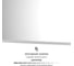 Зеркало с матированием и LED-подсветкой DEFESTO 28W (100x50 cm) (Сенсорный выключатель) (Теплый белый свет) DF 3815SH 4