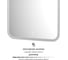 Зеркало с матированием и LED-подсветкой DEFESTO 28W (50x100 cm) (Сенсорный выключатель) (Теплый белый свет) DF 3815S 4