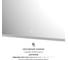 Зеркало с матированием и LED-подсветкой DEFESTO 38W (80x120 cm) (Сенсорный выключатель) (Теплый белый свет) DF 3820S 4