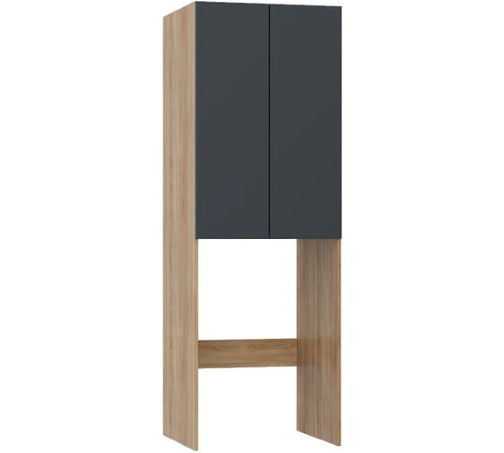 Шкаф напольный Onika Милтон 67 серый/дуб сонома, для стиральной машины, разборный 306705 1