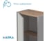 Пенал 1Marka Mona 40П (400х1100х250) 2д агатовый серый Ц0000045482 5