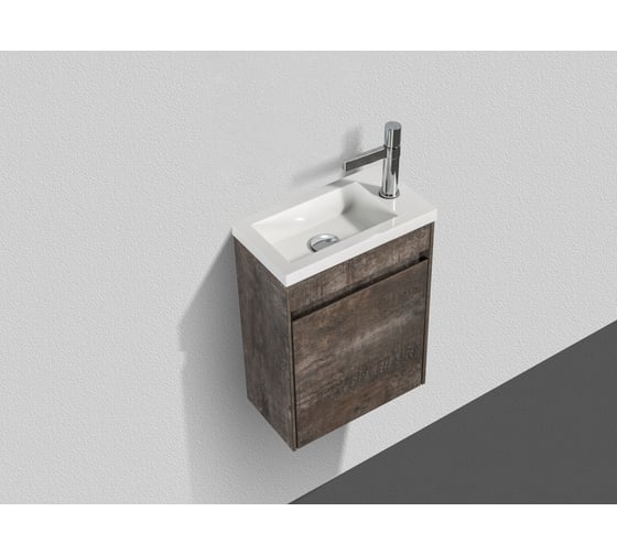 Подвесная база под раковину BelBagno PIETRA Stone MINI-400-1A-SO-PT-L