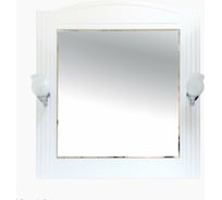 Зеркало Misty Эльбрус - 90 белая эмаль П-Эль02090-011