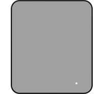 Зеркало Aquanet Контур, 800×700 мм, LED, ТХ, цвет черный (367650) 00367650