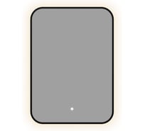 Зеркало Aquanet Контур, 500×700 мм, LED, ТХ, цвет черный (367648) 00367648