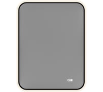 Зеркало Aquanet Контур, 600×800 мм, LED, ТХ, антипар, цвет черный (367661) 00367661
