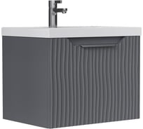 Тумба EQUIL Mirage 60, подвесная, 1 ящик, графит софт (под раковину 78857-60), tpMIRAGE60.1Y-07