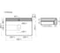 Столешница для ванной комнаты Sancos, 700×460 мм, цвет kreman TT70A2X 2