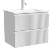 Тумба подвесная Sancos Snob R 590х390х500, c двумя ящиками оснащенными доводчиками, Bianco SNR60/39W