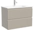 Тумба подвесная Sancos Snob R 690х390х500, c двумя ящиками оснащенными доводчиками, Beige Soft SNR70/39CE 1