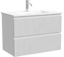 Тумба подвесная Sancos Snob R 690х390х500, c двумя ящиками оснащенными доводчиками, Bianco SNR70/39W