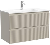 Тумба подвесная Sancos Snob R 790х390х500, c двумя ящиками оснащенными доводчиками, Beige Soft SNR80/39CE
