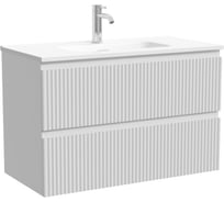 Тумба подвесная Sancos Snob R 790х390х500, c двумя ящиками оснащенными доводчиками, Bianco SNR80/39W