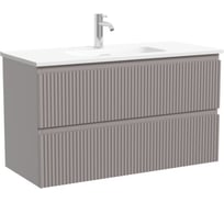 Тумба подвесная Sancos Snob R 890х390х500, c двумя ящиками оснащенными доводчиками, Doha Soft SNR90/39SM