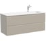 Тумба подвесная Sancos Snob R правая 1195х445х500, c двумя ящиками оснащенными доводчиками, Beige Soft SNR120RCE 1