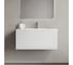 Тумба подвесная Sancos Snob R 1.0, 890×445×406 мм, с одним ящиком с доводчиками, Bianco SNR1.090W 1