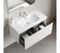 Тумба подвесная Sancos Snob R 1.0, 890×445×406 мм, с одним ящиком с доводчиками, Bianco SNR1.090W 4