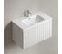 Тумба подвесная Sancos Snob R 1.0, 790×445×406 мм, с одним ящиком с доводчиками, Bianco SNR1.080W 3