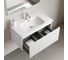 Тумба подвесная Sancos Snob R 1.0, 790×445×406 мм, с одним ящиком с доводчиками, Bianco SNR1.080W 4