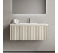 Тумба подвесная Sancos Snob R 1.0, 995×445×406 мм, с одним ящиком с доводчиками, Beige Soft SNR1.0100CE