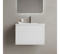 Тумба подвесная Sancos Snob R 1.0, 590×445×406 мм, с одним ящиком с доводчиками, Bianco SNR1.060W