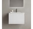 Тумба подвесная Sancos Snob R 1.0, 590×445×406 мм, с одним ящиком с доводчиками, Bianco SNR1.060W 1