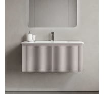 Тумба подвесная Sancos Snob R 1.0, 890×445×406 мм, с одним ящиком с доводчиками, Doha Soft SNR1.090SM