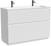 Тумба напольная SANCOS Folk Floor 1190х445х850, c двумя ящиками оснащенными доводчиками, Bianco, арт. FL120FW