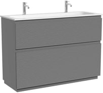 Тумба напольная SANCOS Folk Floor 1190х445х850, c двумя ящиками оснащенными доводчиками, Ergraut soft, арт. FL120FES