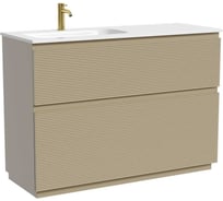 Тумба напольная SANCOS Folk Floor левая 1190х445х850, c двумя ящиками оснащенными доводчиками, Капучино, арт. FL120FLCP