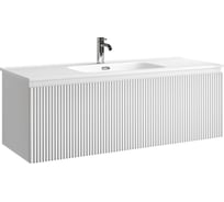 Тумба подвесная SANCOS Snob R 1.0 1195х445х406, c одним ящиком оснащенным доводчиками, Bianco, арт. SNR1.0120W