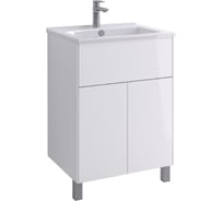 Тумба под раковину AQUATON Форест Про 60 белый глянец 1A297001FR010