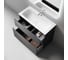 Напольная тумба SANCOS Folk Floor 995х445х850, c двумя ящиками оснащенными доводчиками, Grey soft, арт. FL100FGS 2